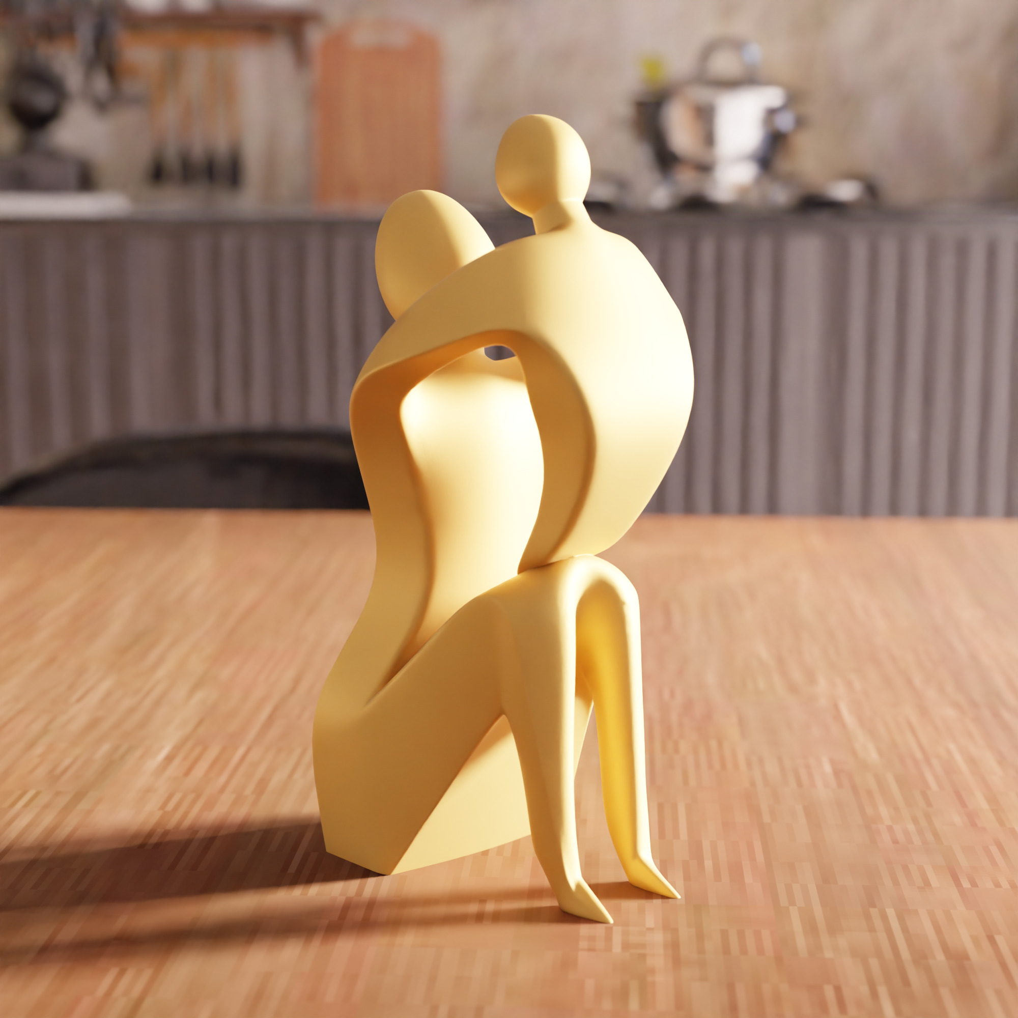 Mother and Child Decor STL File - 092 3D print model_6