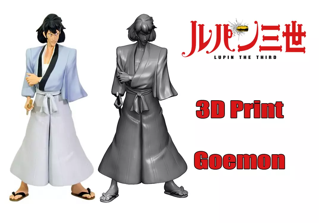 Lupin III - Goemon 3D print model_0
