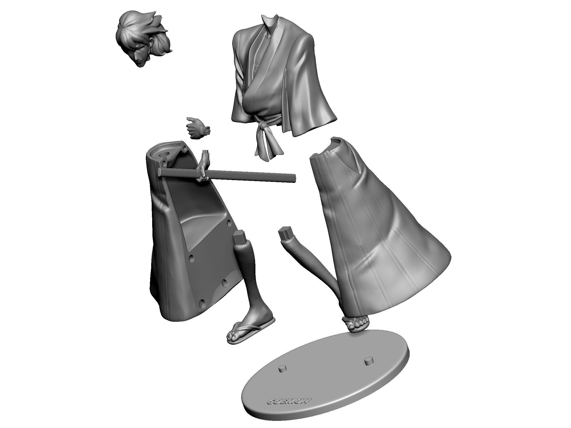 Lupin III - Goemon 3D print model_2