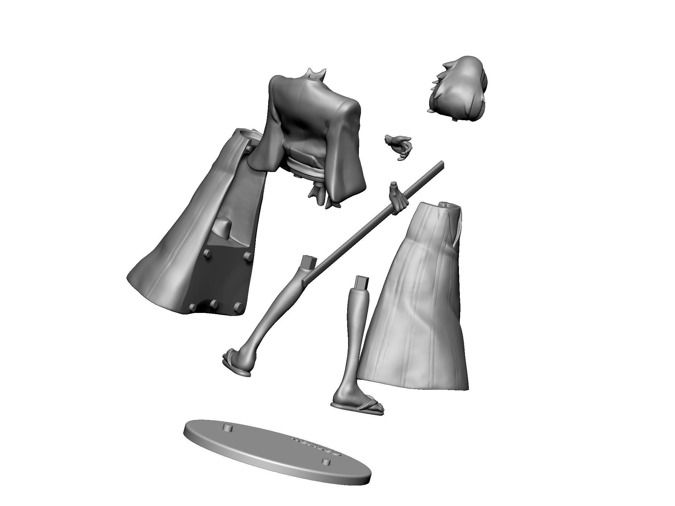 Lupin III - Goemon 3D print model_4