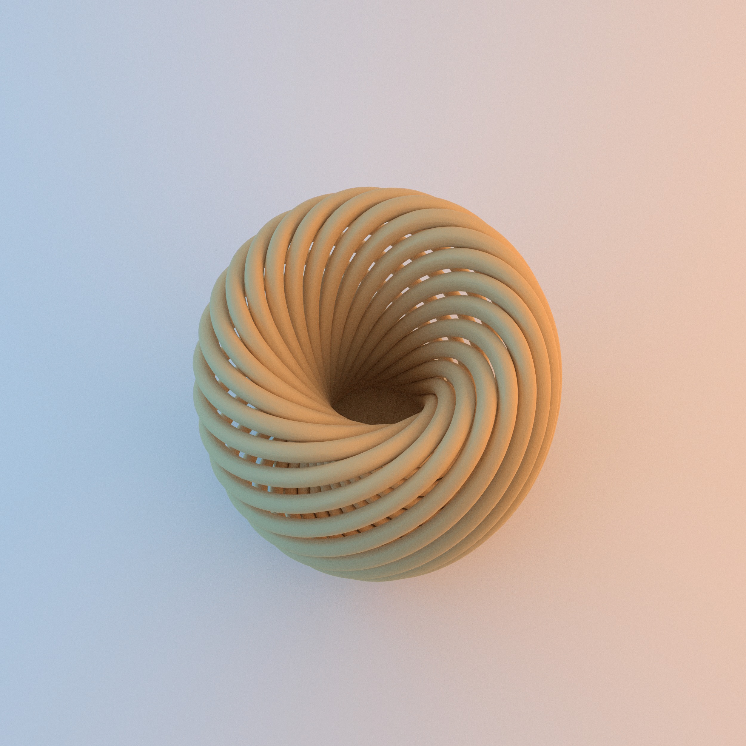 Helix Flower Vase STL File - 091 3D print model_9