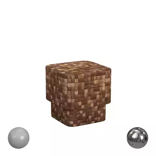 Samoa Square Coconut Side Table