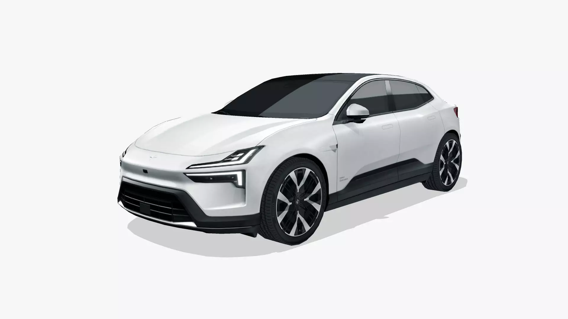 Polestar 4 2024 Low-poly 3D model_0