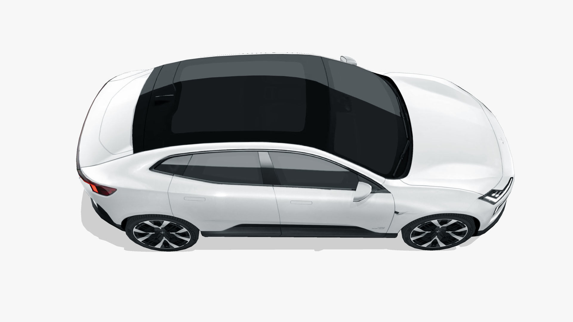 Polestar 4 2024 Low-poly 3D model_13