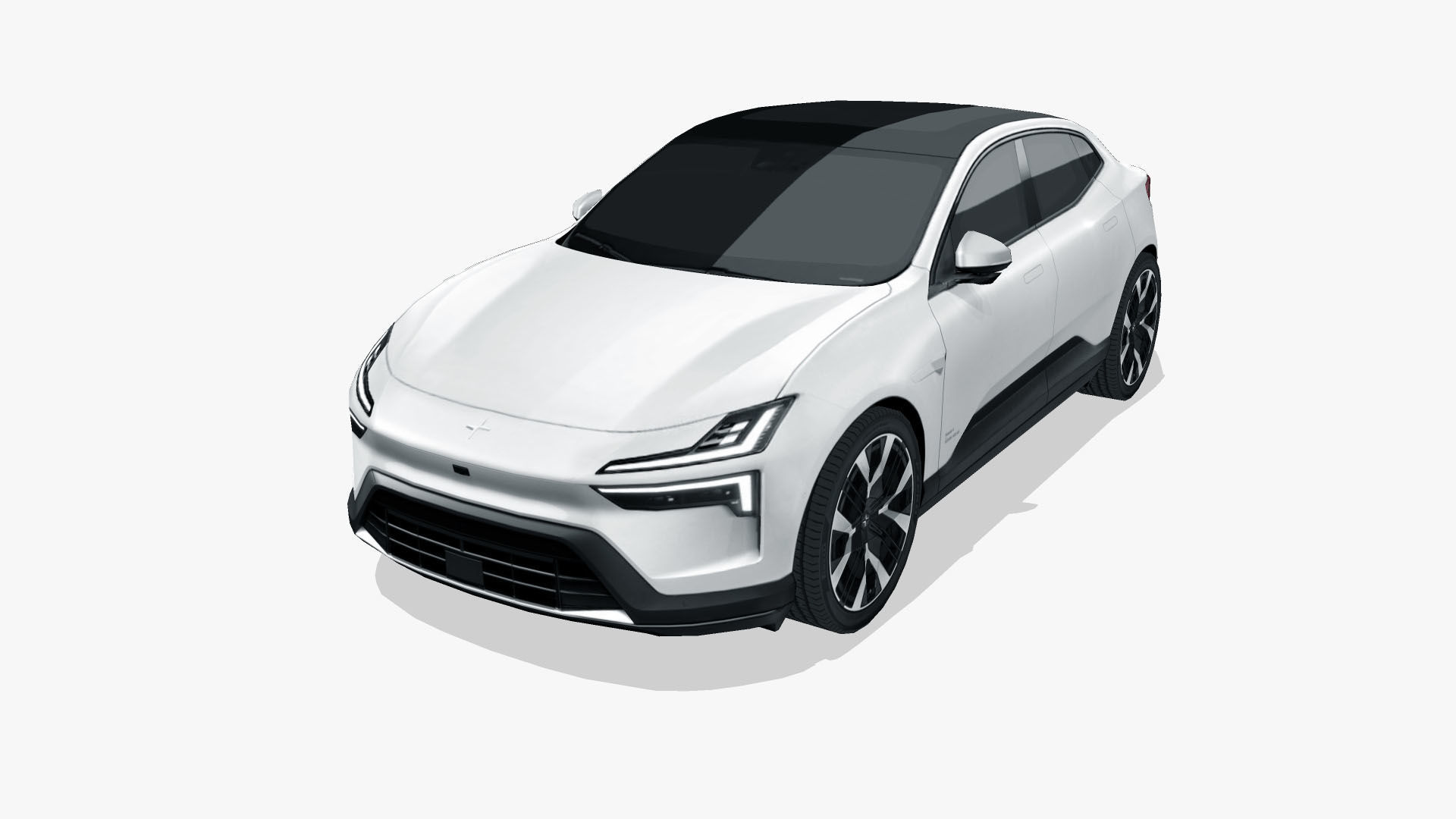 Polestar 4 2024 Low-poly 3D model_5