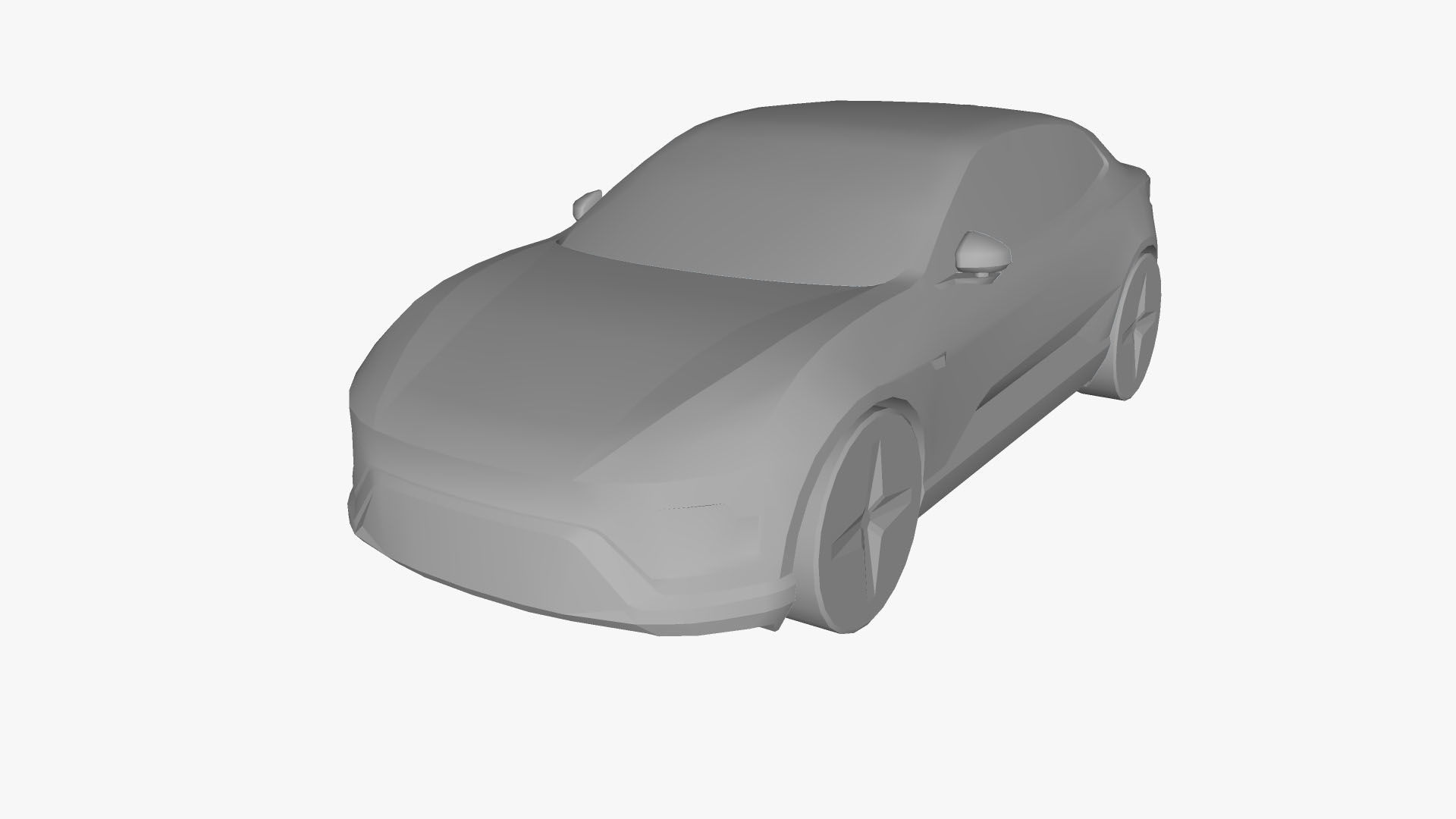 Polestar 4 2024 Low-poly 3D model_20