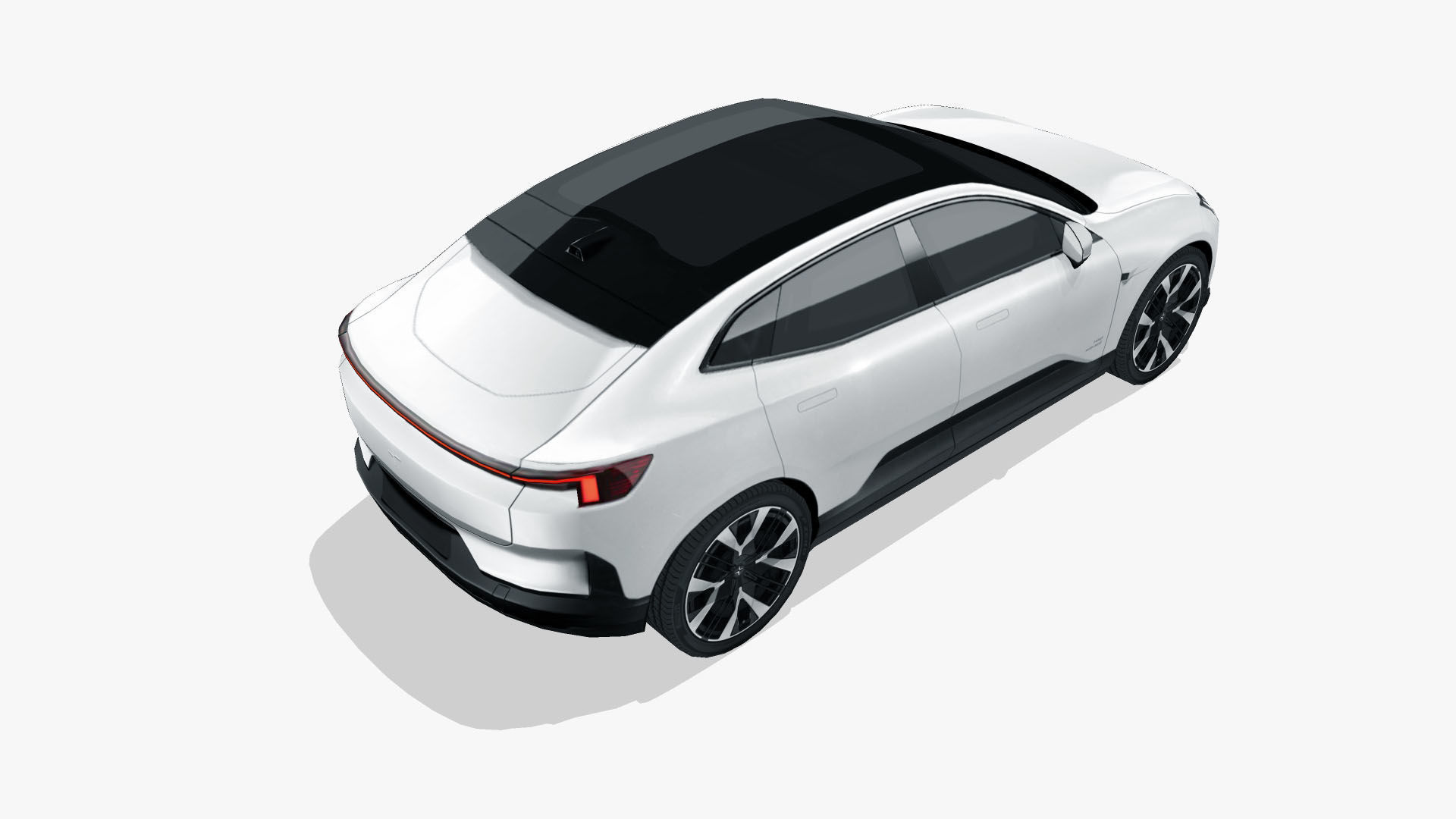 Polestar 4 2024 Low-poly 3D model_12