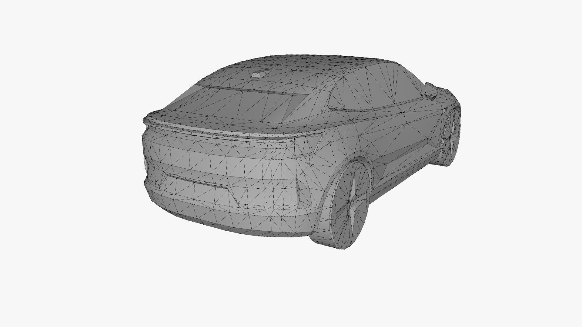 Polestar 4 2024 Low-poly 3D model_19