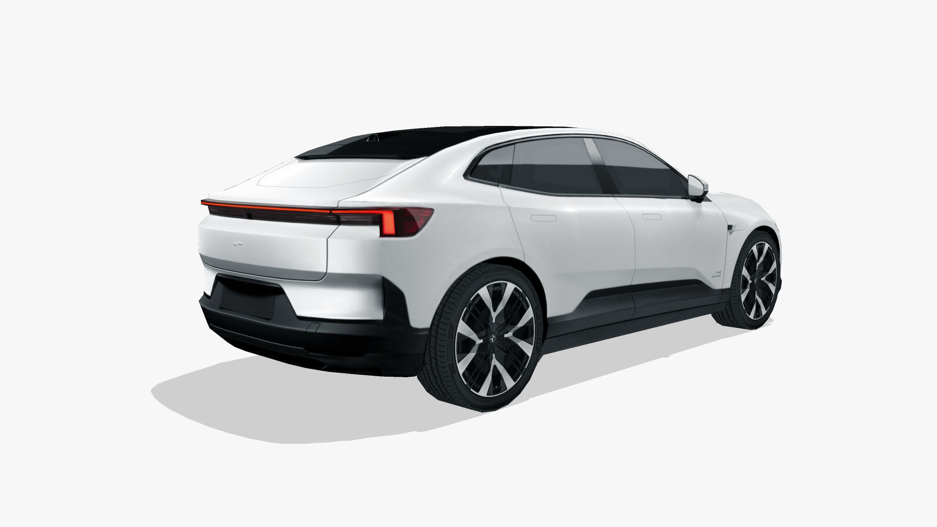 Polestar 4 2024 Low-poly 3D model_2