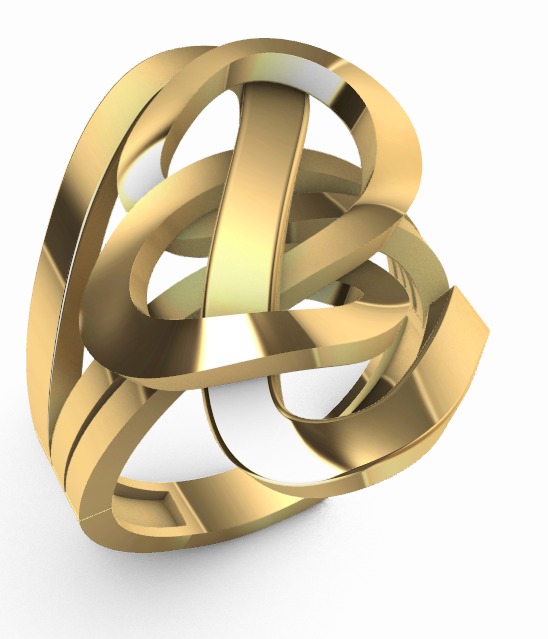 Modern 2 pieces rings  3D Print Models 3D print model_11