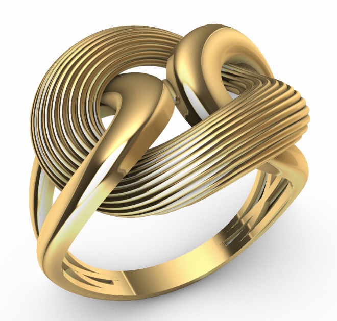 Modern 2 pieces rings  3D Print Models 3D print model_8