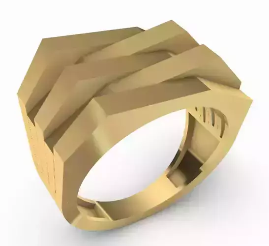 Modern 2 pieces rings  3D Print Models