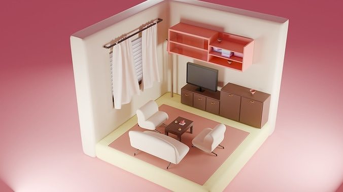 small room Free 3D model