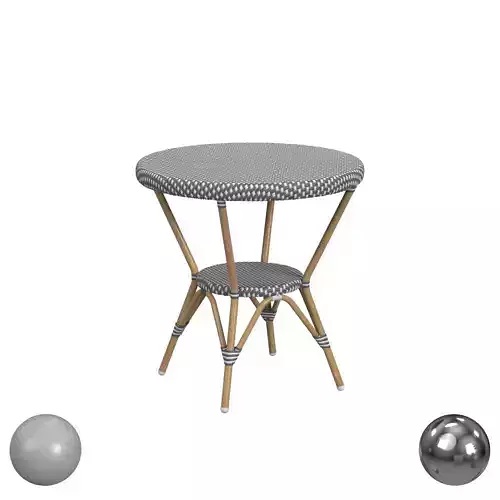 Butler Specialty  Tobias Outdoor Rattan Round Bistro Table 3D model