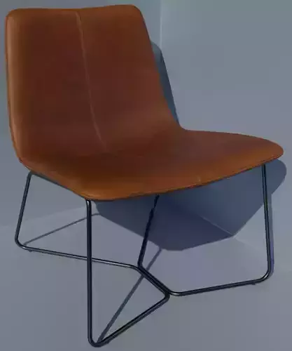 4K High Polly Leather Armchair