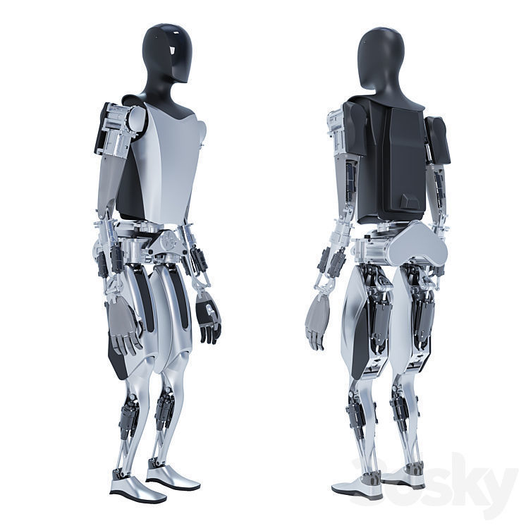 Tesla bot 3D model_2
