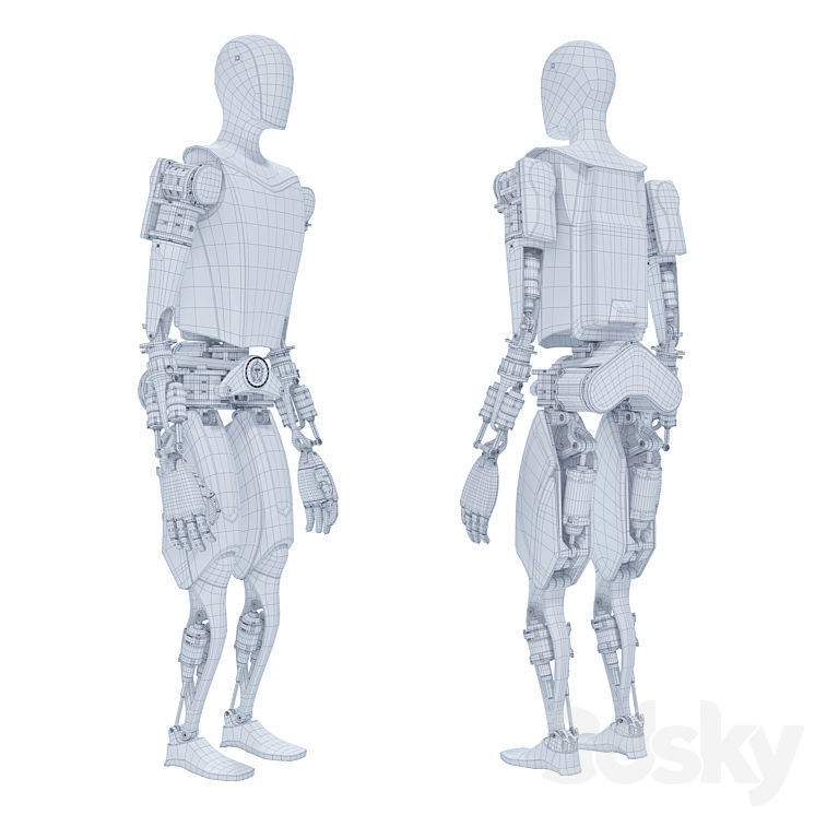 Tesla bot 3D model_3