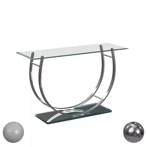 Coaster Chrome U-Shaped Sofa Table