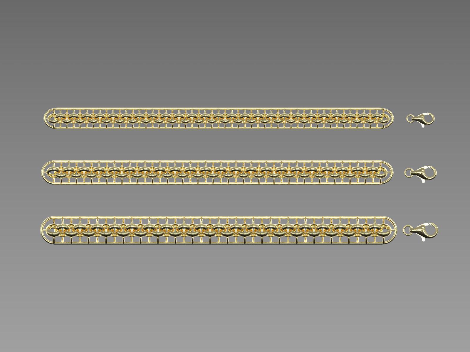 Chopard chain 3D print model_3