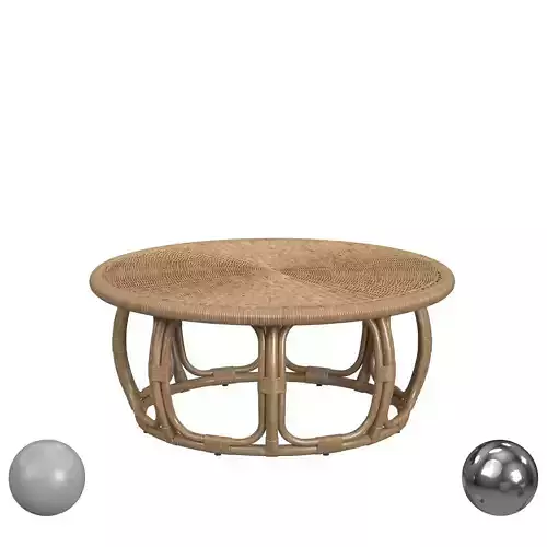 Anguilla Rattan Coffee Table