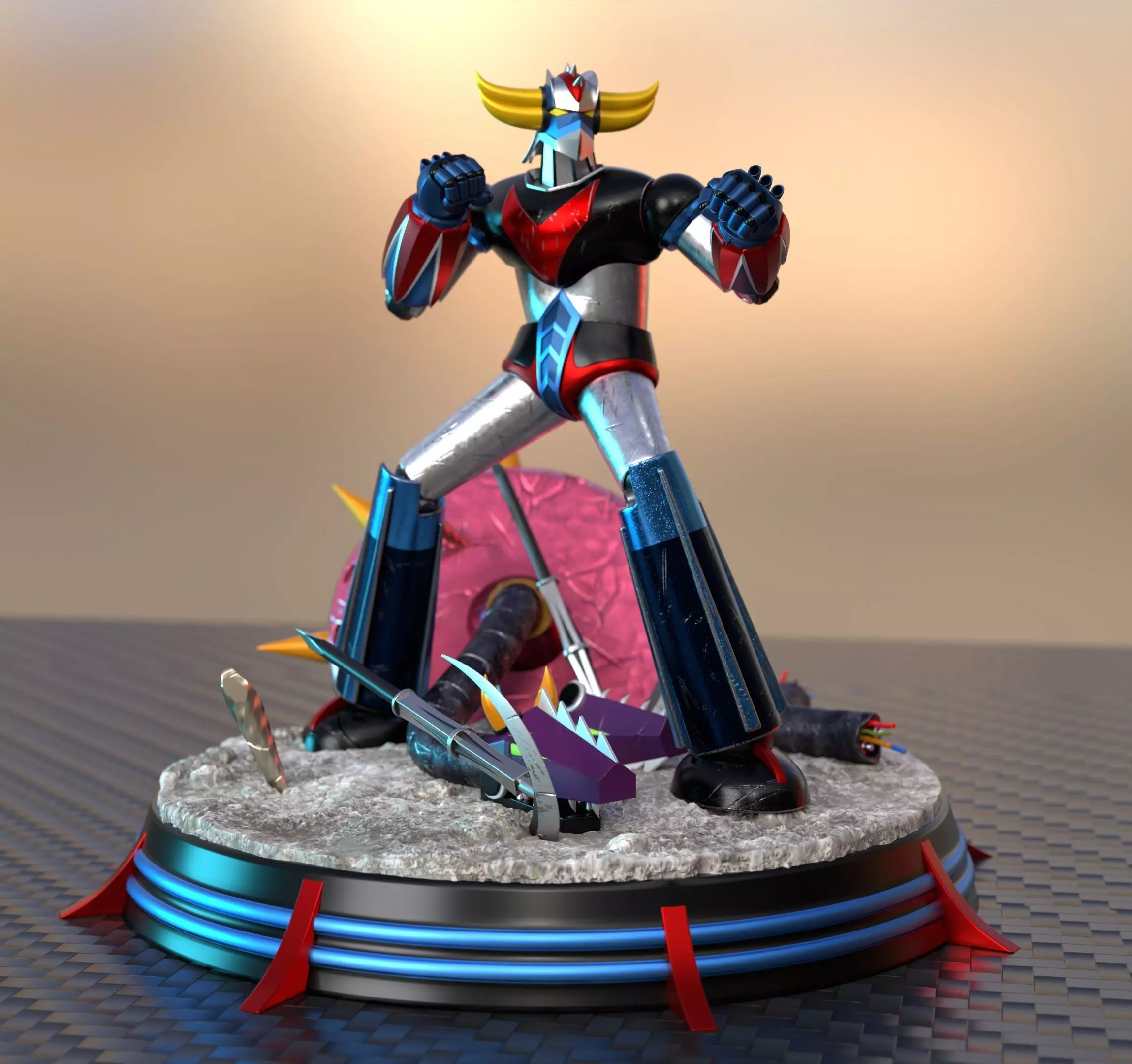 Grendizer Combat Mode 3D print model_0