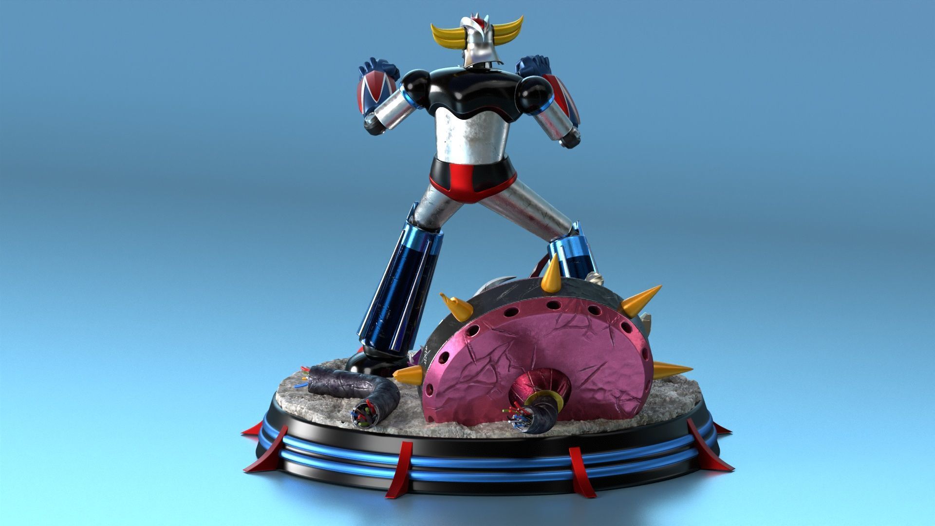 Grendizer Combat Mode 3D print model_12
