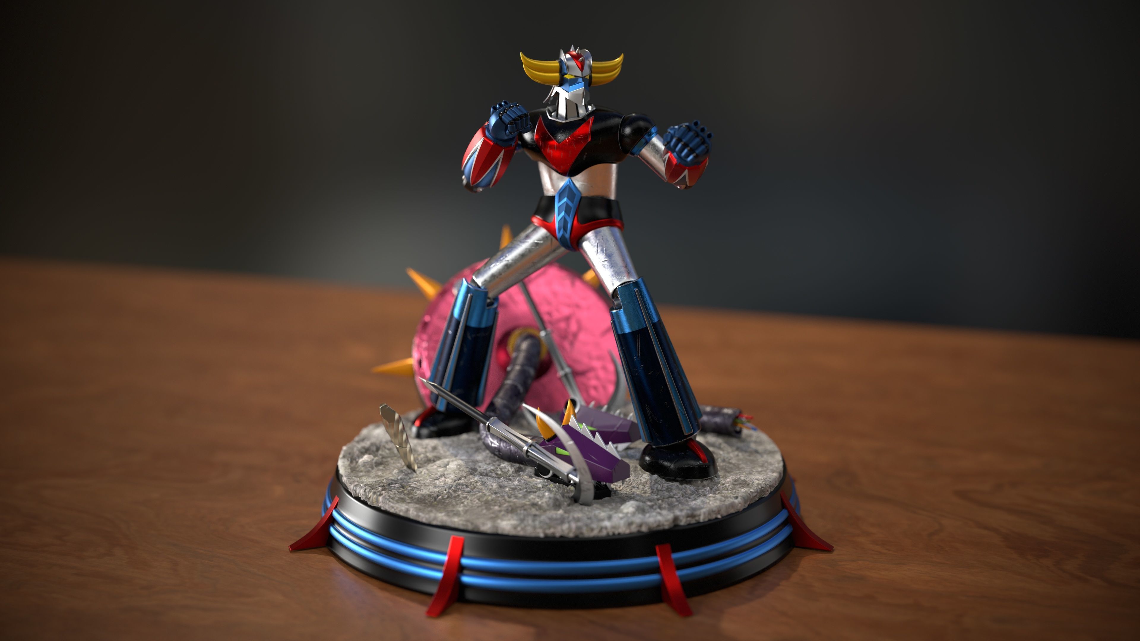 Grendizer Combat Mode 3D print model_2
