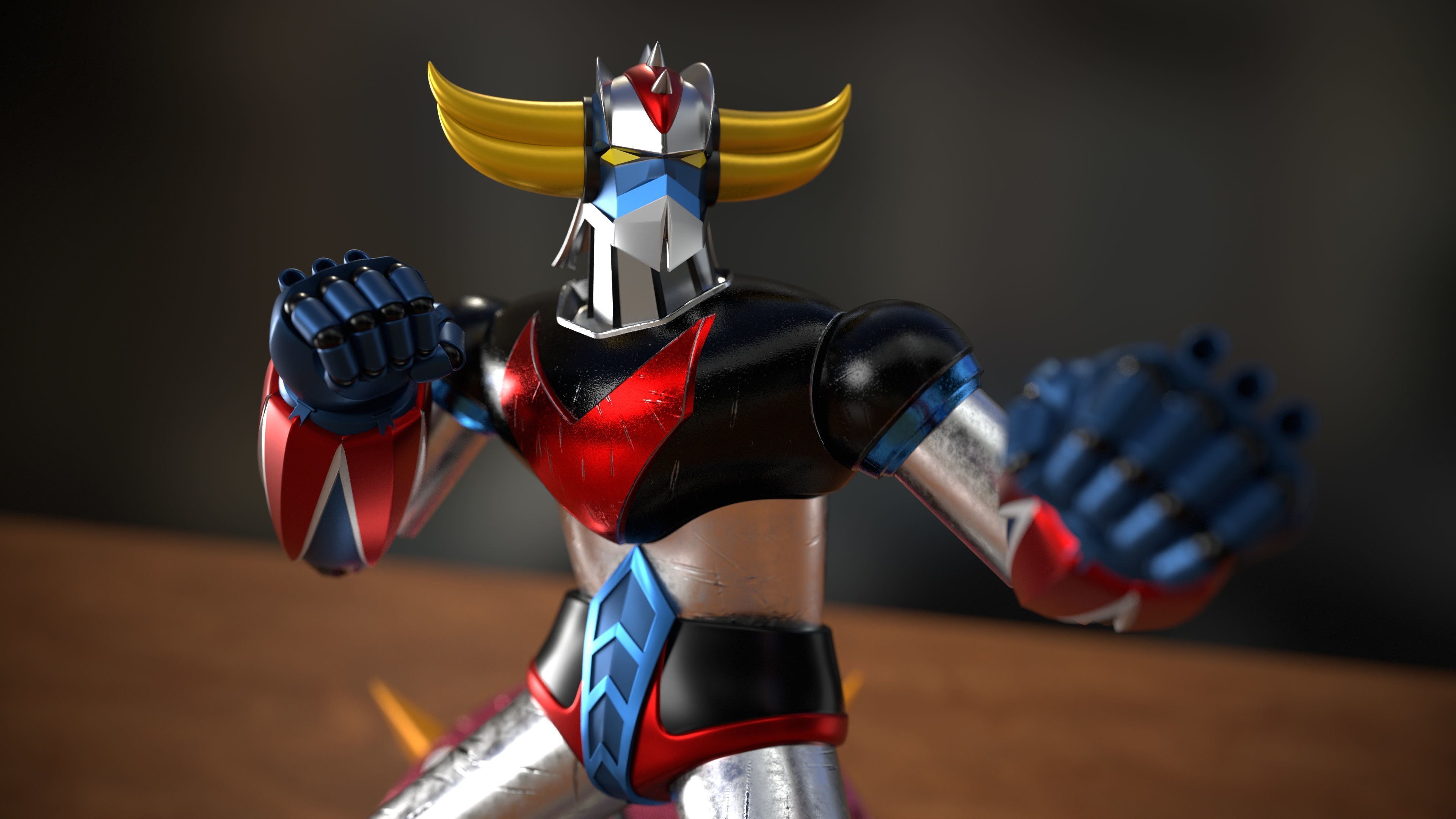 Grendizer Combat Mode 3D print model_3