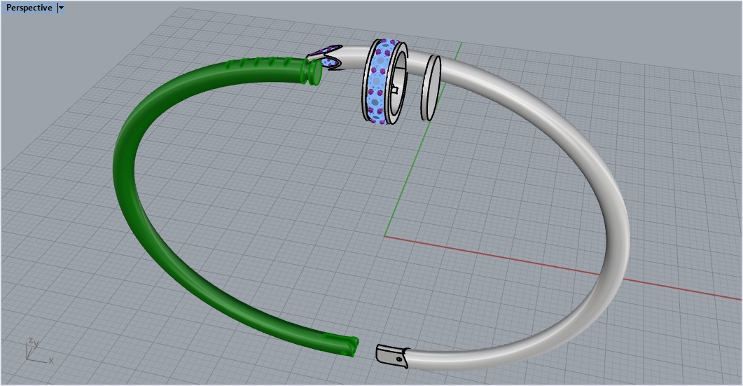 Bracelet 19 size 3D print model_5