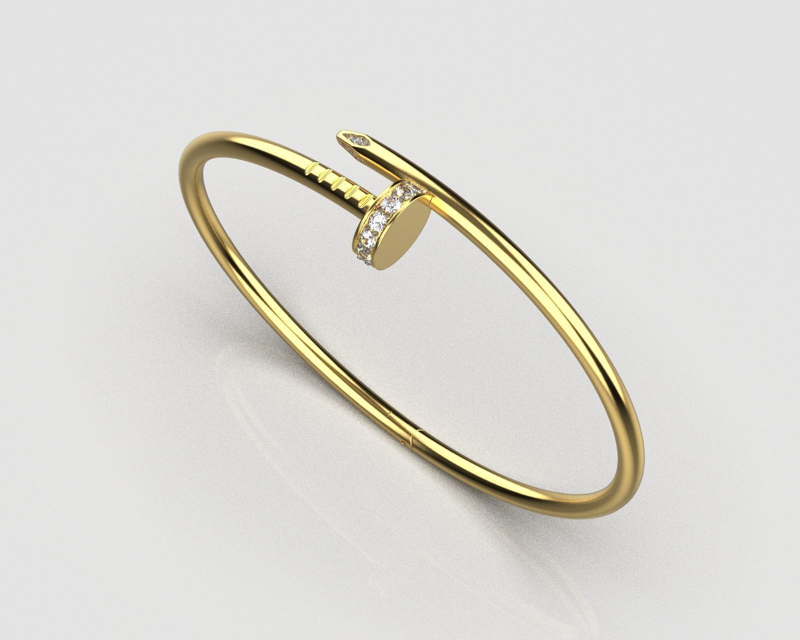 Bracelet 19 size 3D print model_1