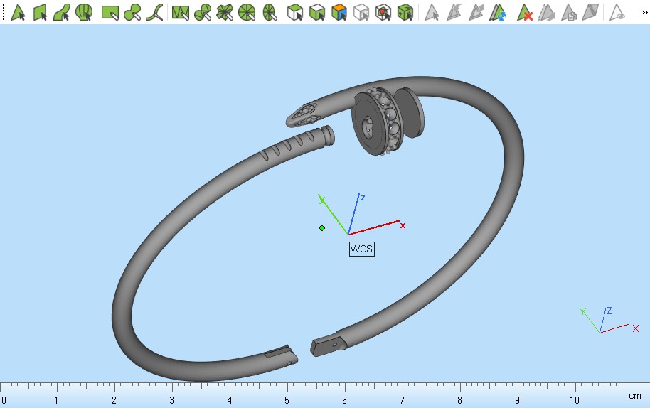 Bracelet 19 size 3D print model_7