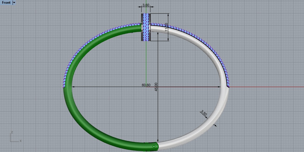 Bracelet 17 Size Juste 3D print model_4