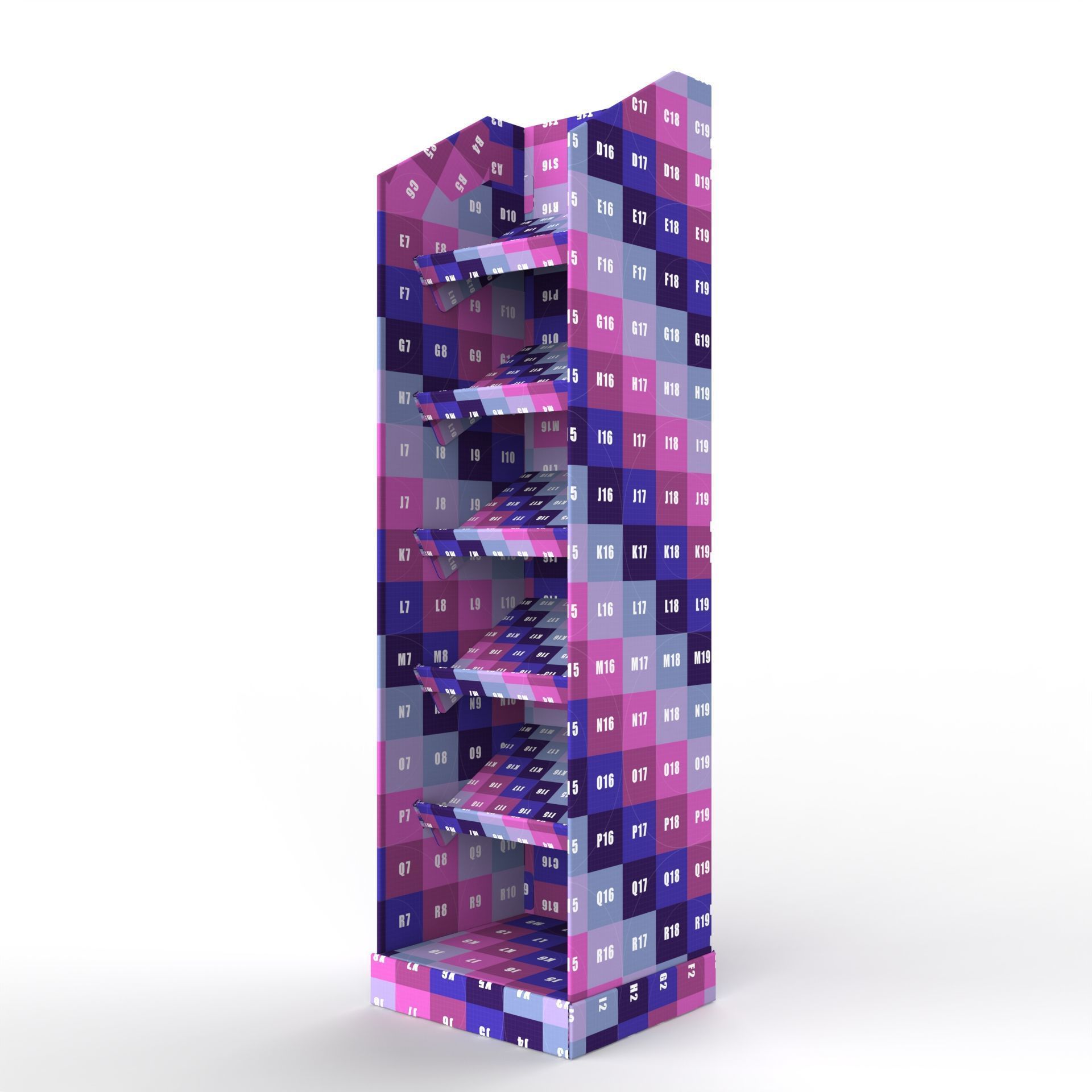 Point of Sale Cardboard Display Stand Texture_10