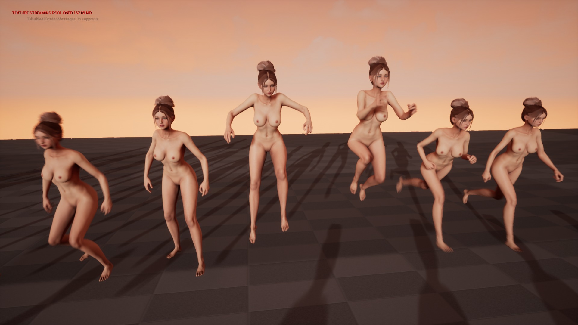 Girl Inna - Female Base Body Character Low-poly 3D model_25