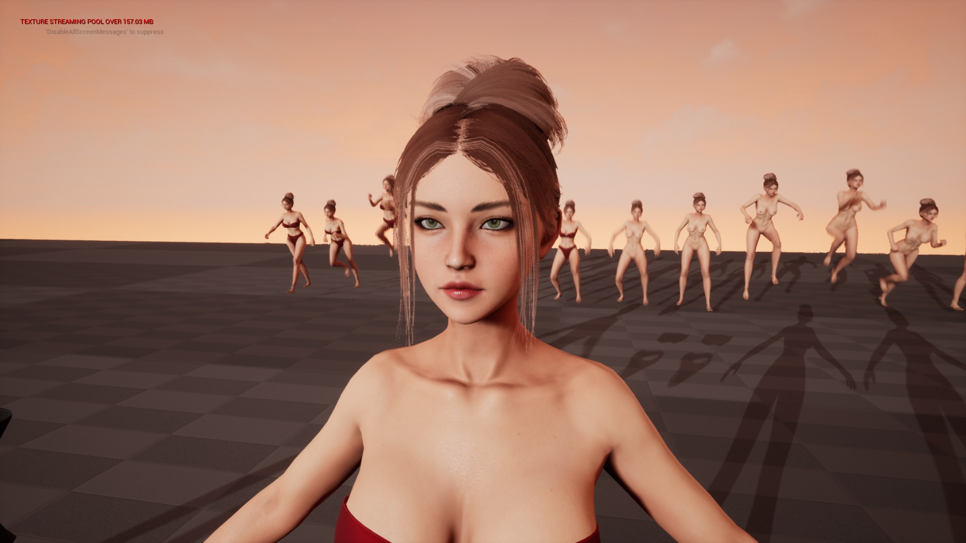 Girl Inna - Female Base Body Character Low-poly 3D model_26