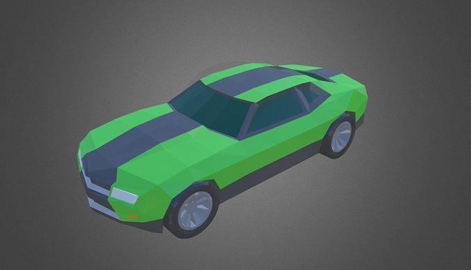 Low Poly Car Free low-poly 3D model