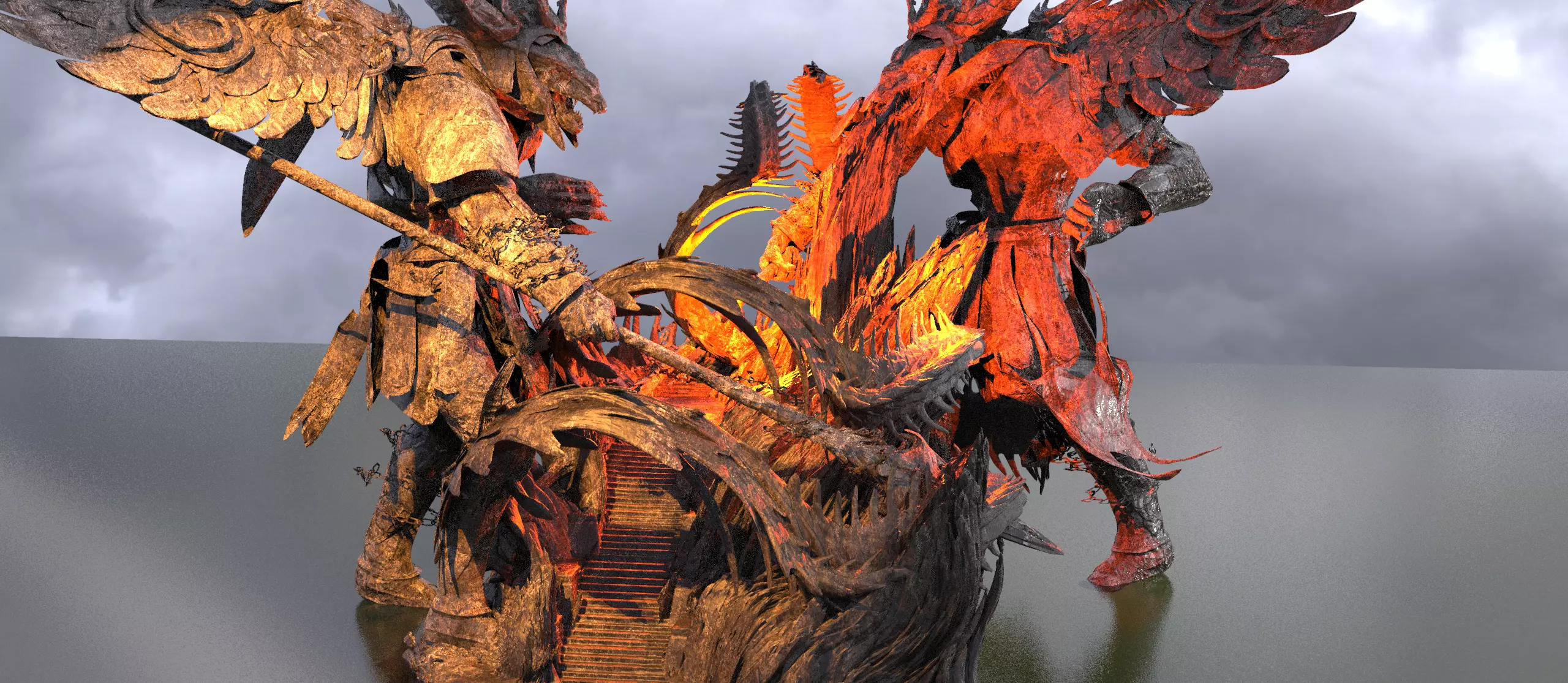 Ancient genma mountian 3  3D model_0