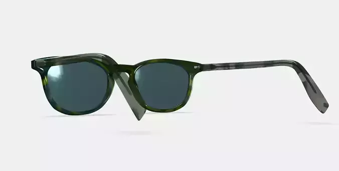 Malik Sunglasses in Striped Cypress