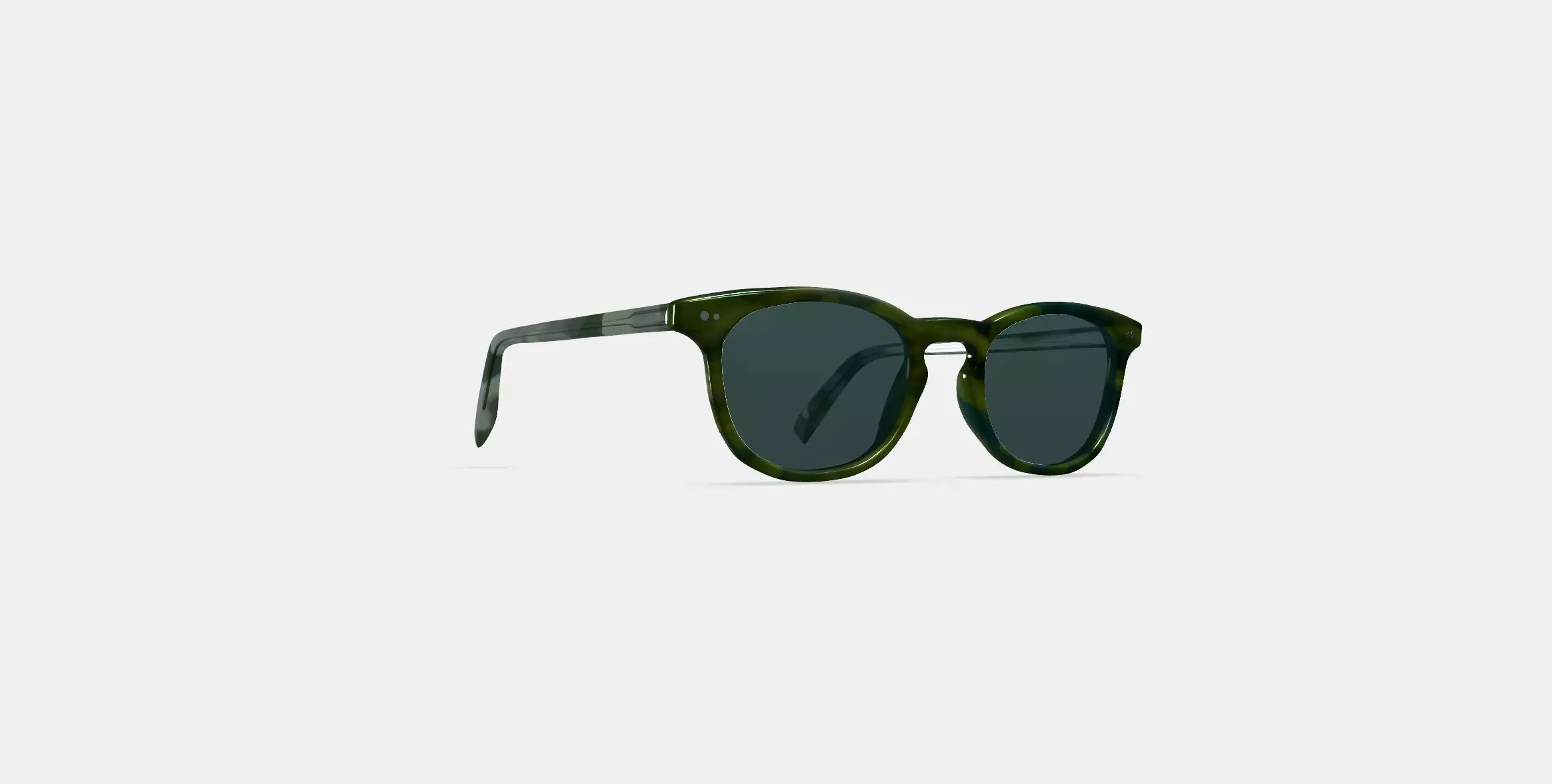 Malik Sunglasses in Striped Cypress 3D model_0