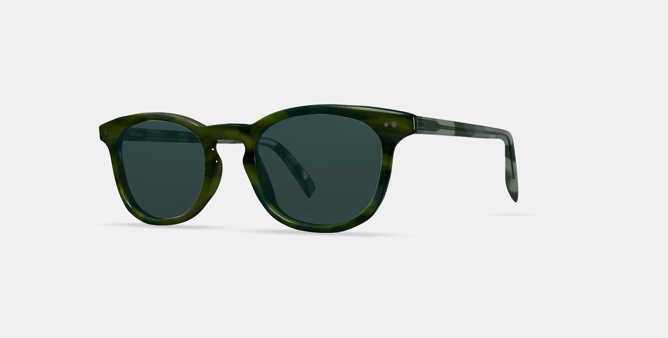 Malik Sunglasses in Striped Cypress 3D model_12