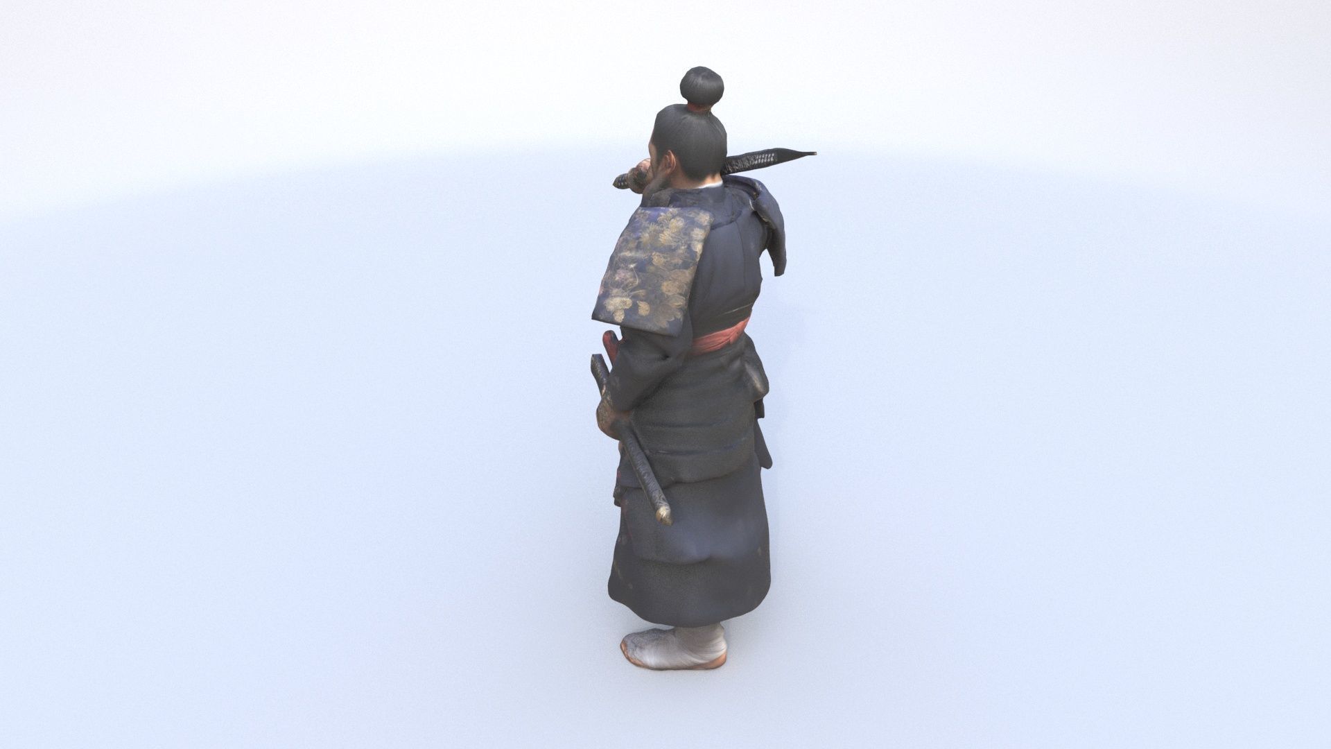 Samurai Warrior A 3D model_3