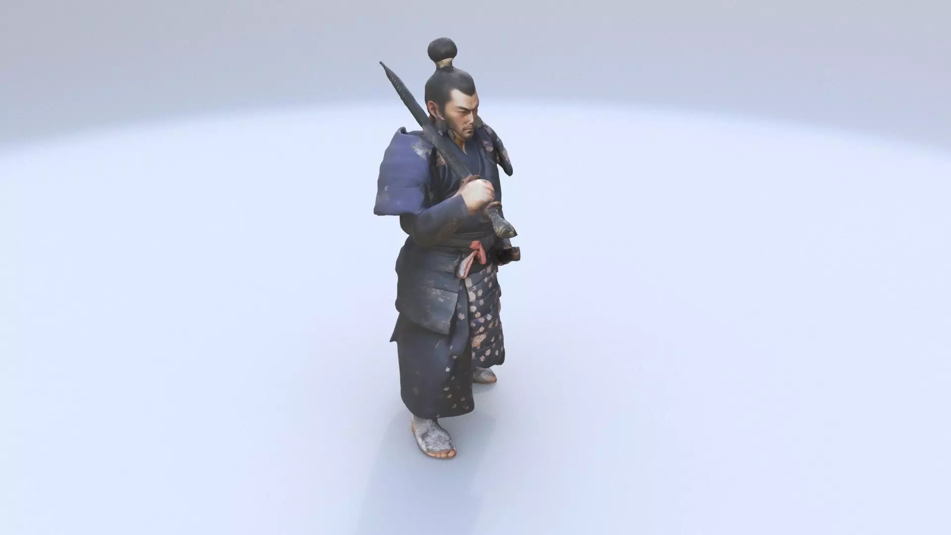 Samurai Warrior A 3D model_0