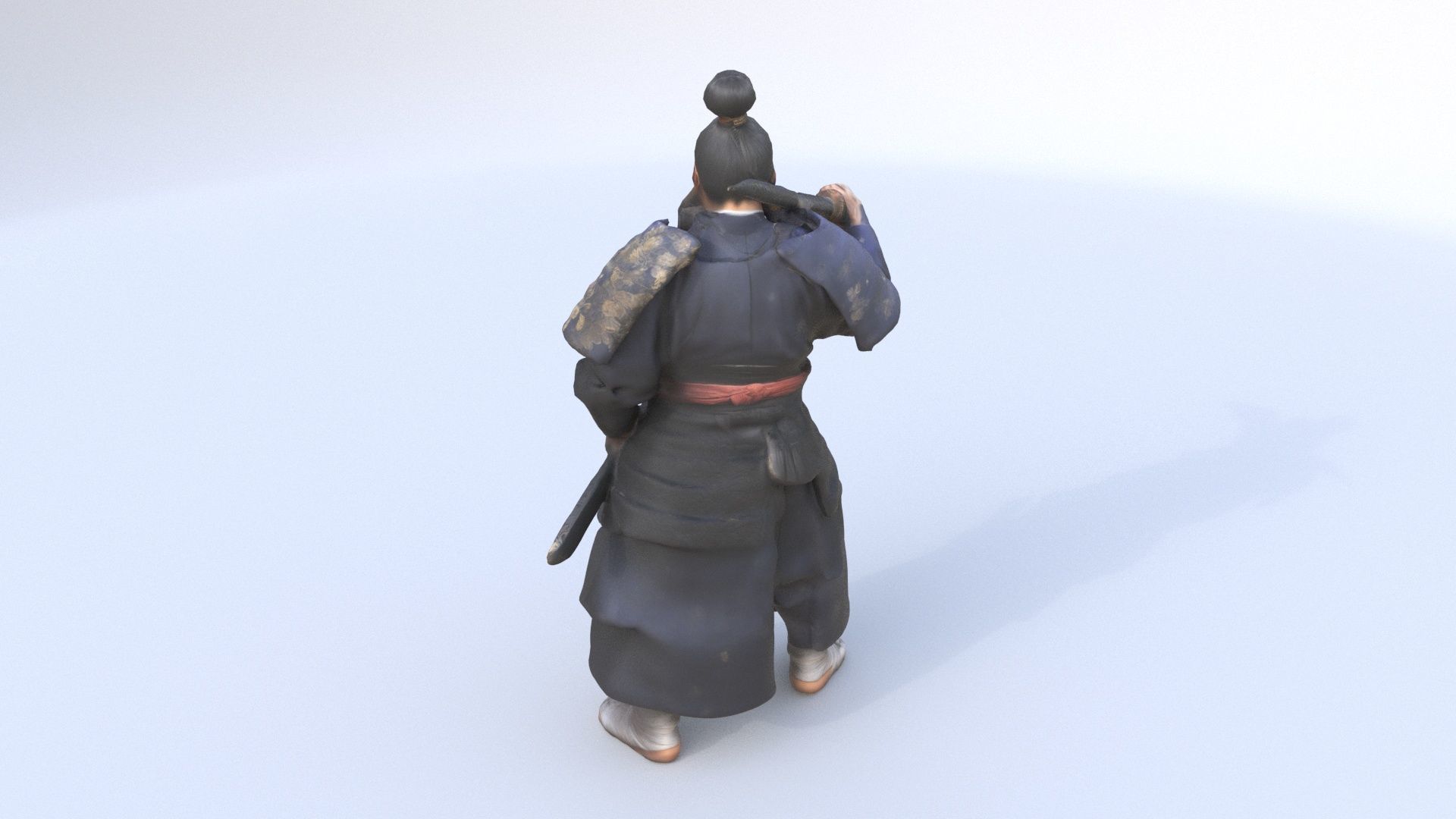 Samurai Warrior A 3D model_4