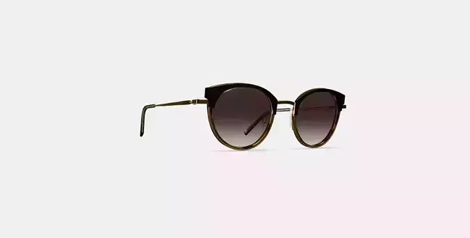 Angelise Sunglasses in Layered Marzipan Tortoise with Polished 
