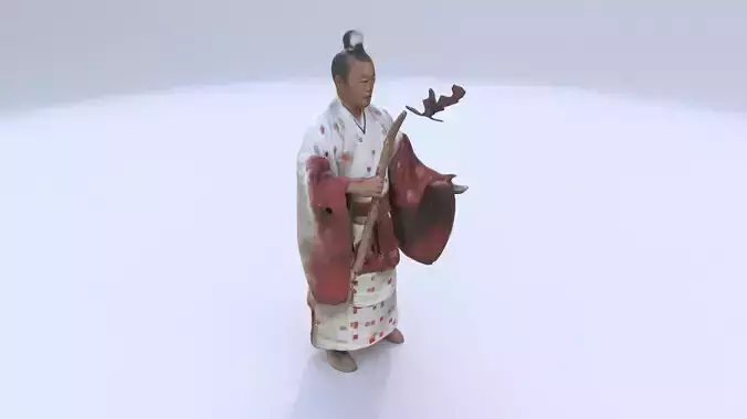 Shinto Priest 3D model