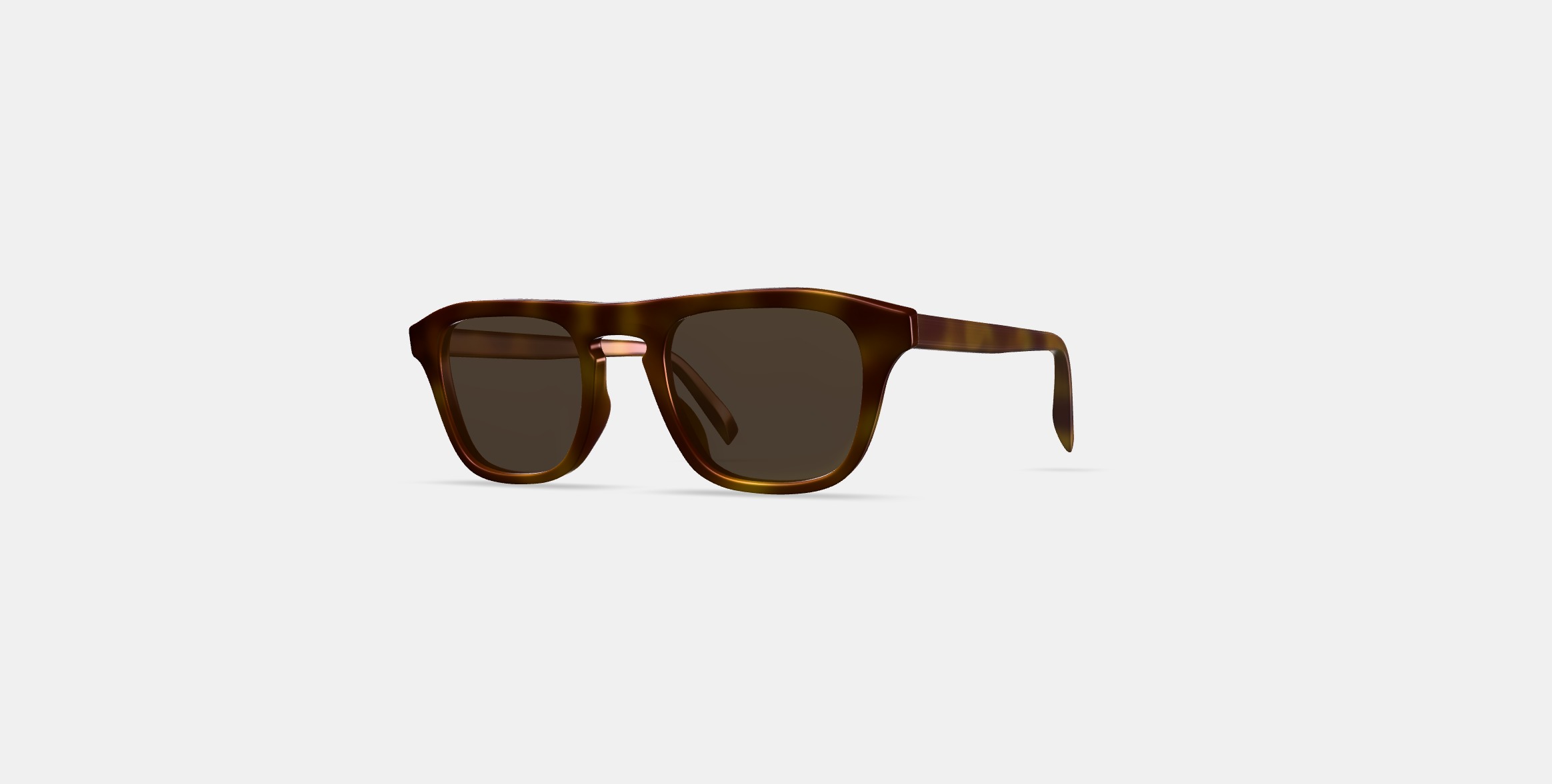 Nemsey Sunglasses in Cattail Tortoise Matte 3D model_12