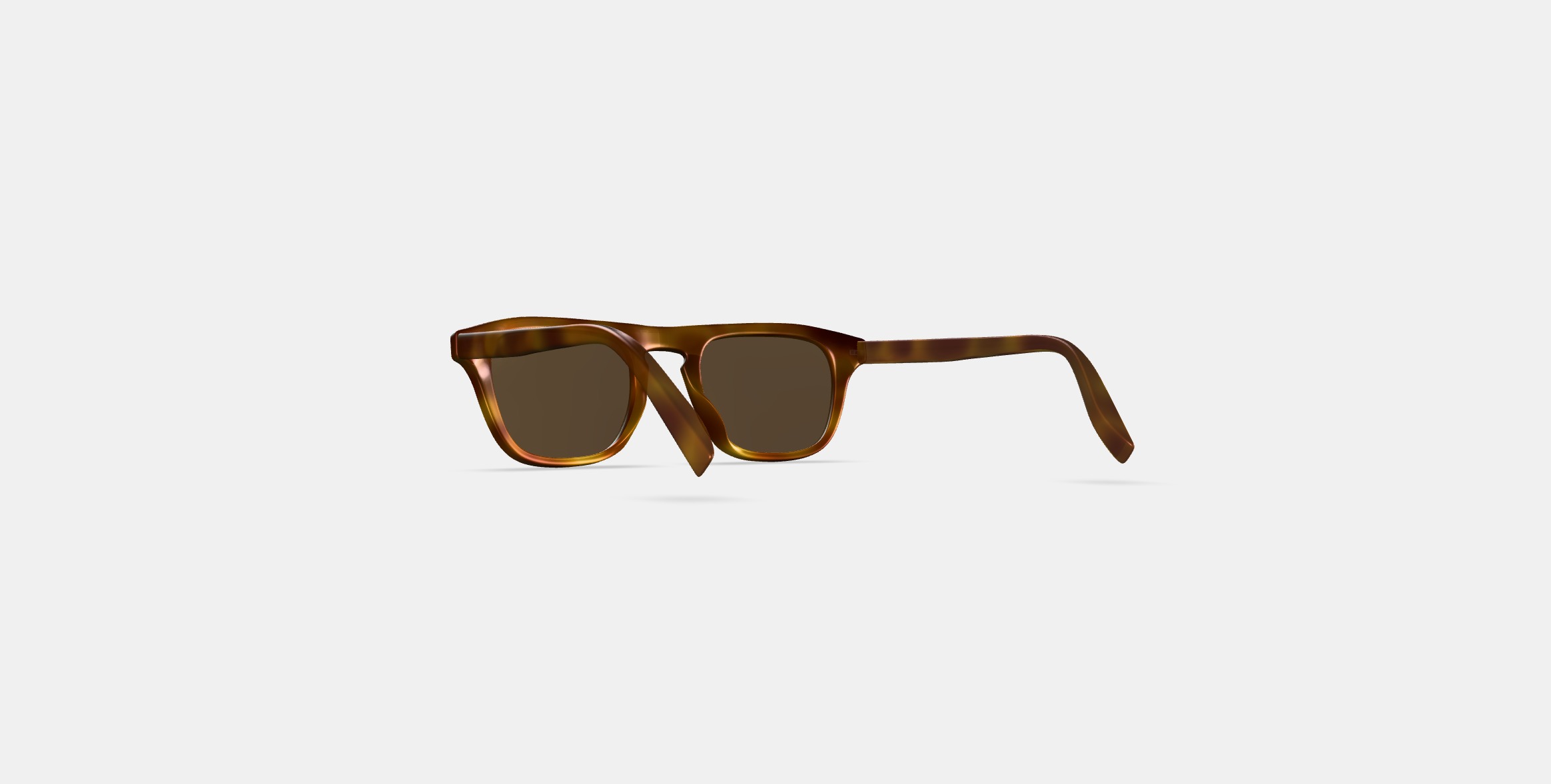 Nemsey Sunglasses in Cattail Tortoise Matte 3D model_16
