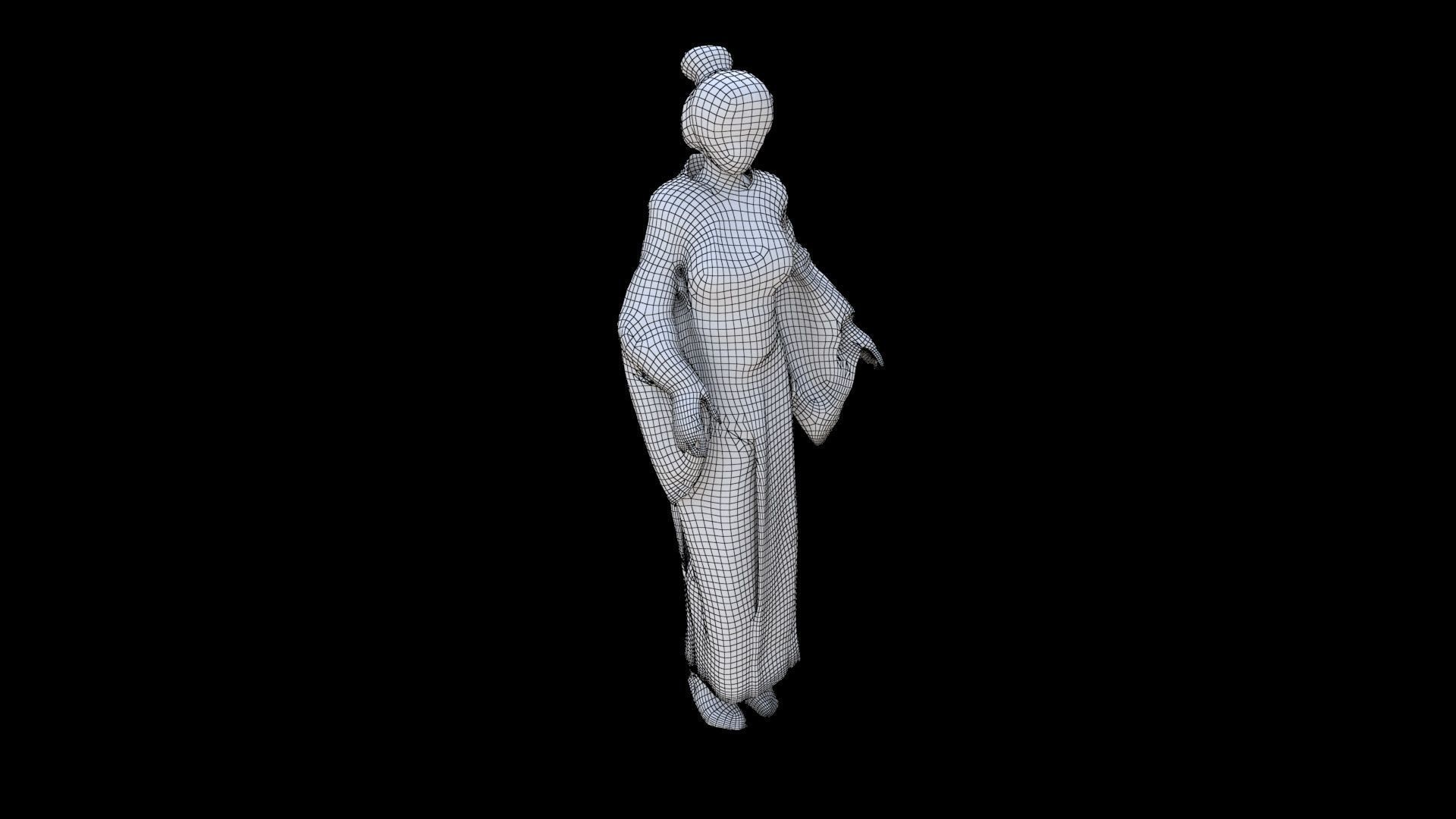Tea Ceremony Host 3D model_5