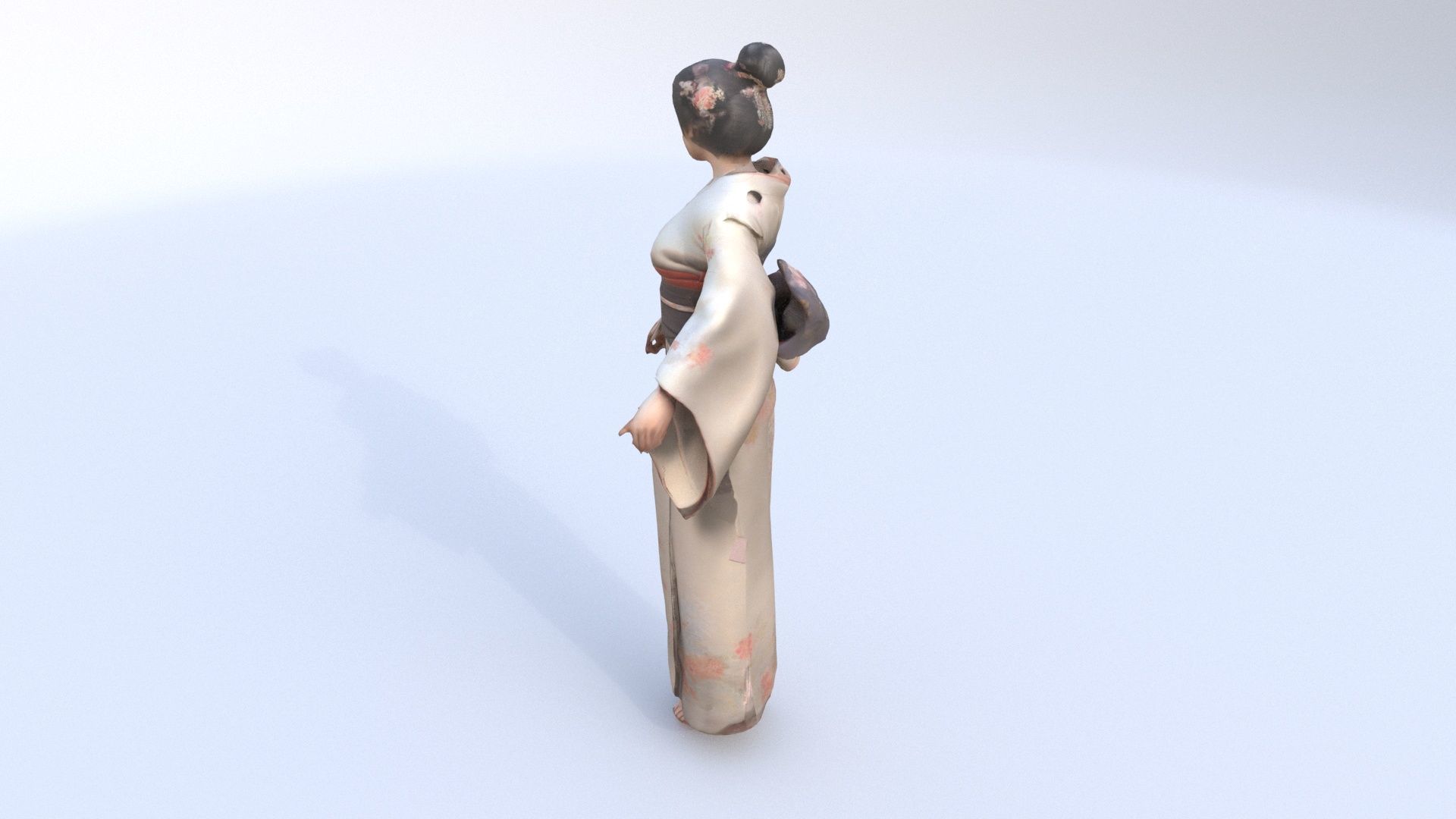 Tea Ceremony Host 3D model_2