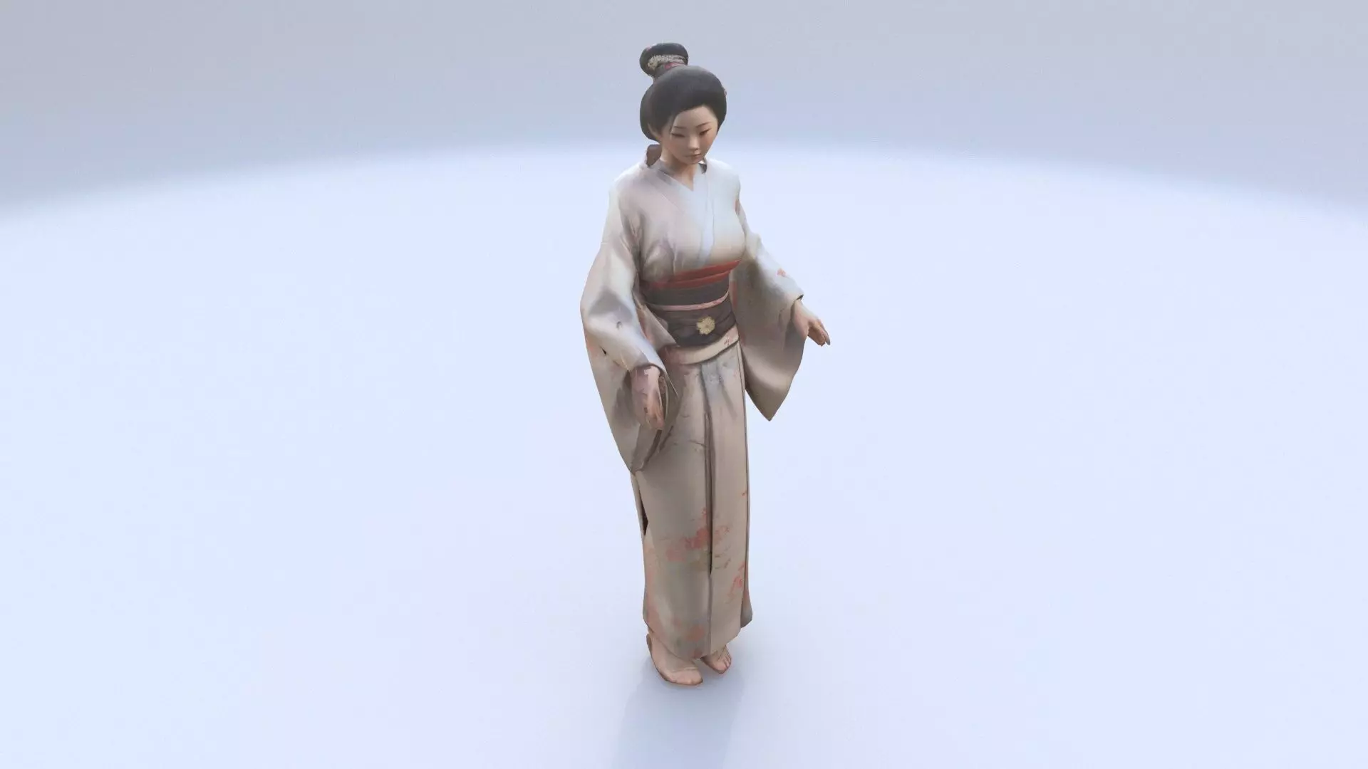 Tea Ceremony Host 3D model_0